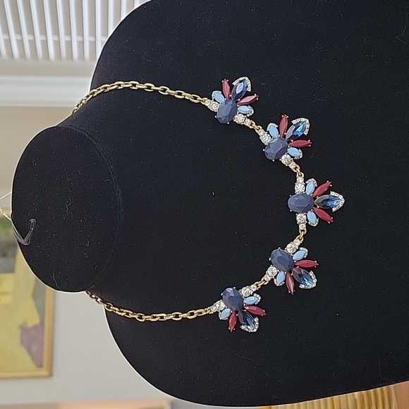 J Crew Multicolor  Flowet Statement Necklace - Picture 4 of 6